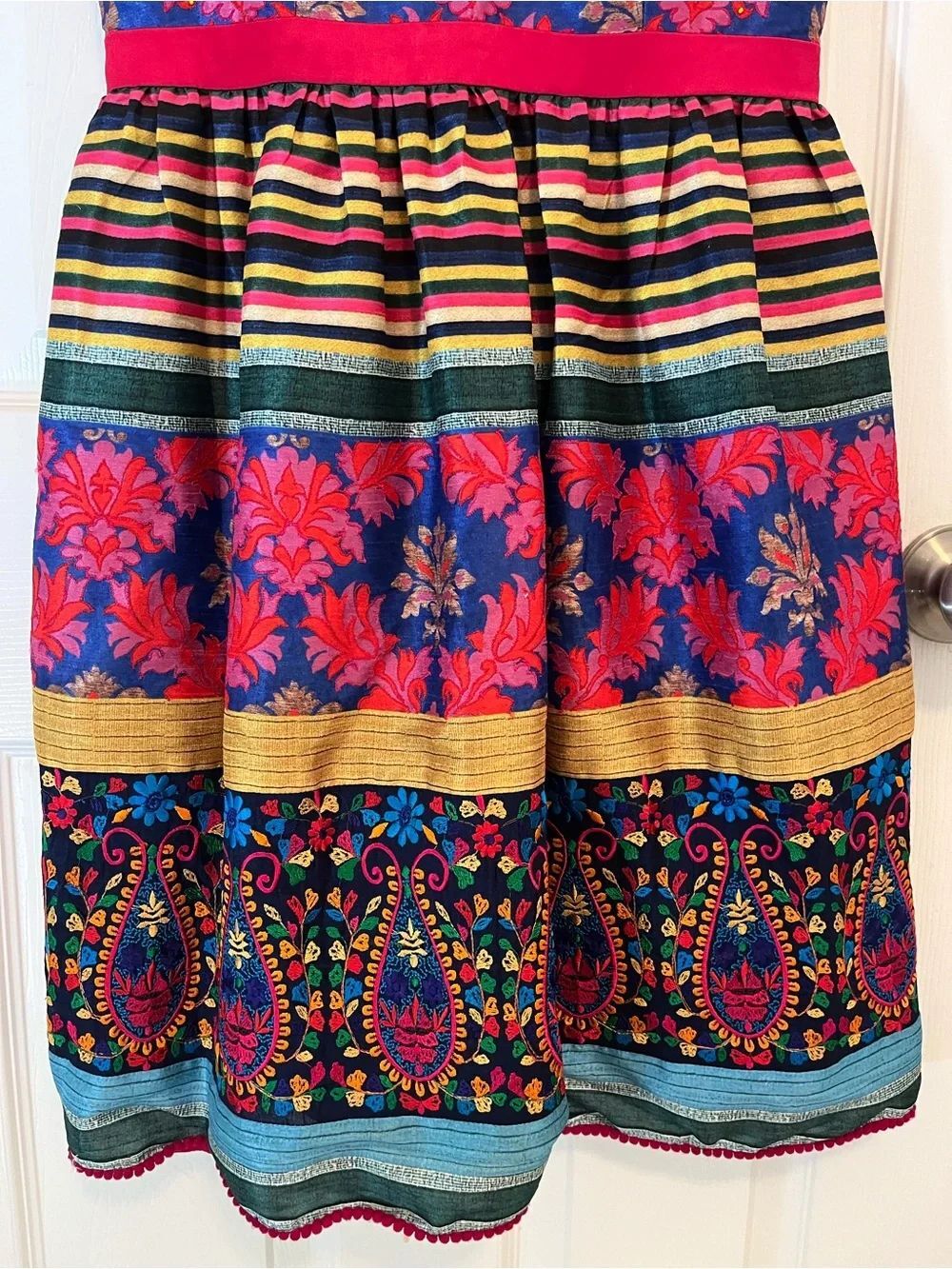 Anthropologie Payal Jain Sleeveless Embellished Fit & Flare Dress - Picture 7 of 11